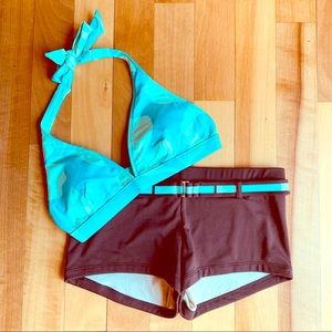Jag Bikini top and Boy short bottom